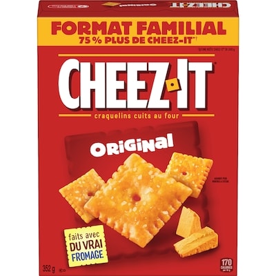 Kellogg’s Craquelins Cheez-It Originale 352 g, 1,36 $/100g