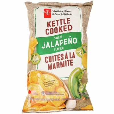 le Choix du Président Croustilles cuites à la marmite à saveur de jalapeno 200 g, 1,25 $/100g