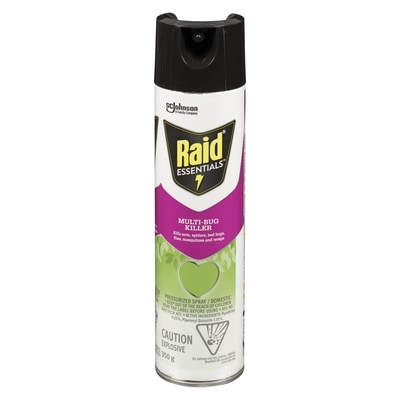 Raid Essentials Multi-Bug Insect Killer Spray 350 g, $3.29/100g
