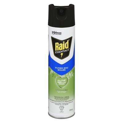 Raid Essentials Flying Bug Insect Killer Spray 350 g, $4.43/100g