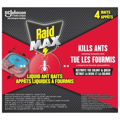 Raid Max Liquid Ant Killer Baits and Trap 4 Traps 4x1.0 ea, $2.00/1ea