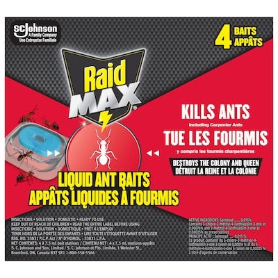 Raid Max Liquid Ant Killer Baits and Trap 4 Traps 4x1.0 ea, $2.25/1ea