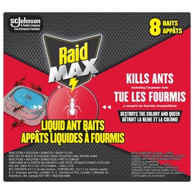 Raid Max Liquid Ant Killer Baits and Trap 8 Traps 8x1.0 ea, $1.38/1ea