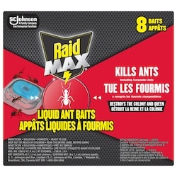Raid Insecticide Max Appâts à fourmis 8x1.0 ea, 1,63 $/1ch