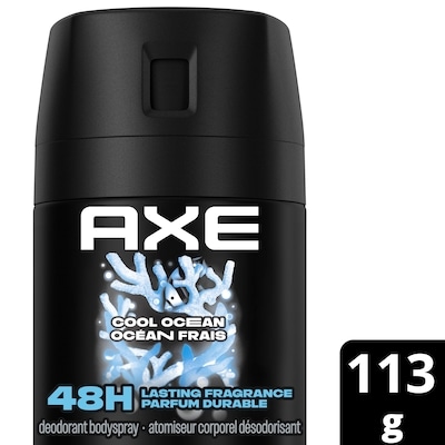 Axe Atomiseur corporel déodorant pour hommes Cool Ocean 113 g, 6,01 $/100g