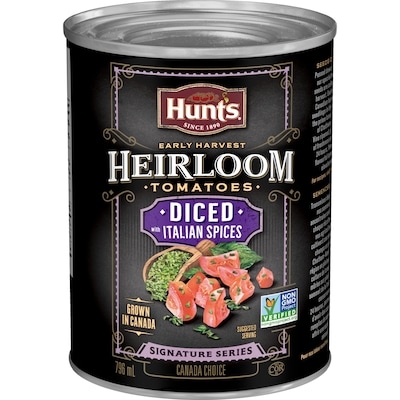 Hunt's Heirloom Diced Tomatoes With Italian Spices 796 ml, $0.56/100ml