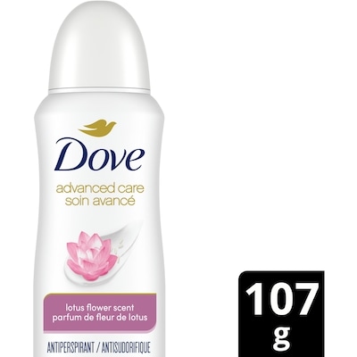 Dove Antisudorifique en vaporisateur à sec Secrets pour femme nénuphar et fleur de cerisier 107 g, 7,48 $/100g