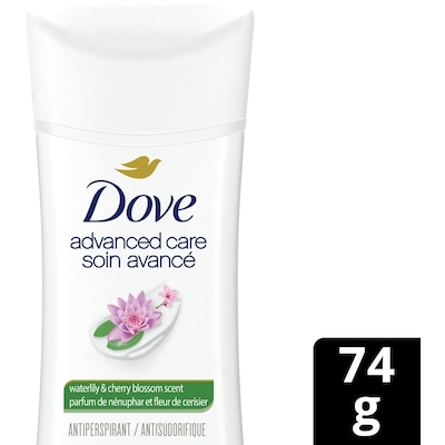 Dove Secrets Antiperspirant Stick for Women, Waterlily & Cherry Blossom 74 g, $10.81/100g