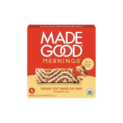 Made Good Cinnamon Bun Morning Bars 150 g, $2.66/100g