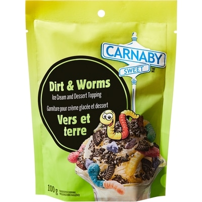 Carnaby Sweet Dirt and Worms Ice Cream and Dessert Topping 100 g, $3.29/100g