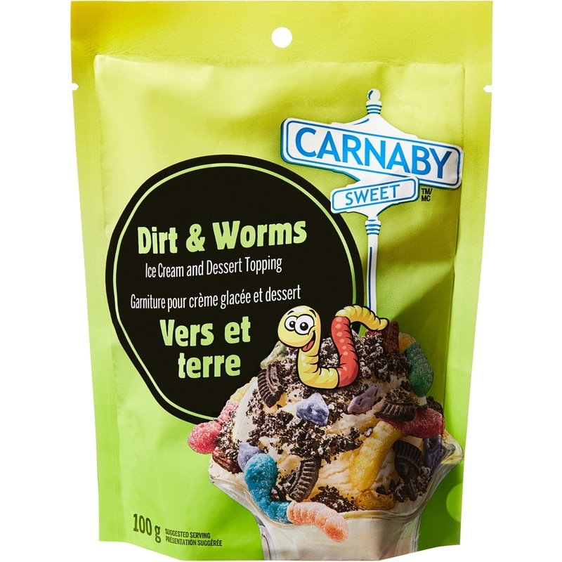 Dirt and Worms Ice Cream and Dessert Topping