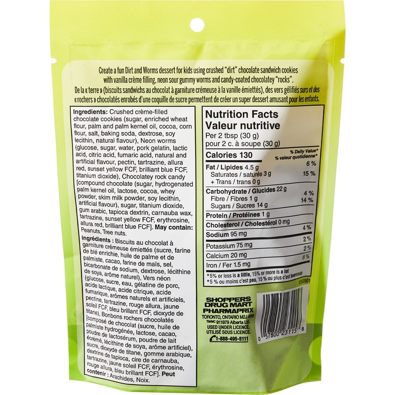 Dirt and Worms Ice Cream and Dessert Topping