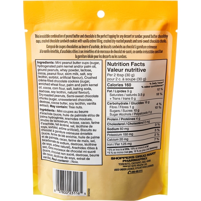 Peanut Butter Choco Crunch Ice Cream and Dessert Topping