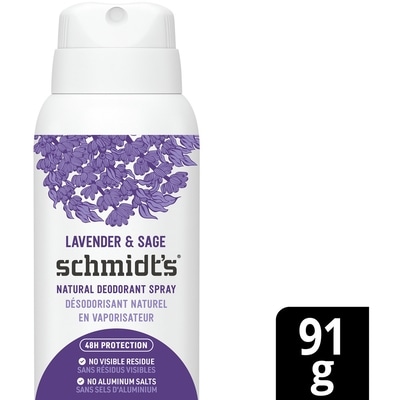 Schmidt's Natural Deodorant Spray For Women And Men, Lavender & Sage 91 g, $16.47/100g