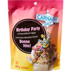 Birthday Party Ice Cream and Dessert Topping