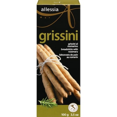 Allessia Breadsticks With Rosemary Grissini 100 g, $3.00/100g