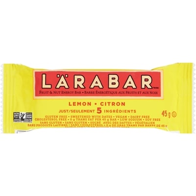 Larabar Barres sans gluten, Citron, 16/paquet 16x45.0 g, 2,64 $/100g