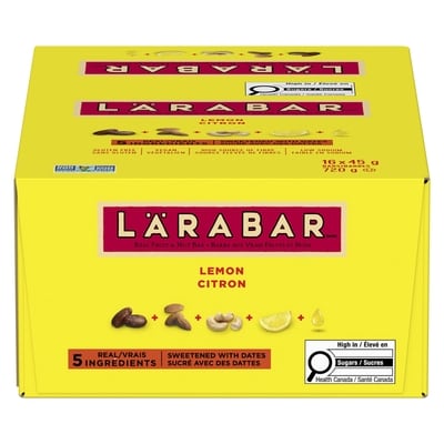Barres sans gluten, Citron, 16/paquet