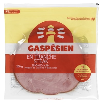Gaspesien Steak Smoked Ham 250 g, $3.00/100g