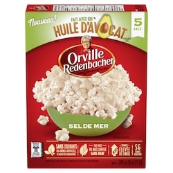 Orville Redenbacher’s Maïs soufflé, huile d'avocat et sel de mer 385 g, 1,56 $/100g