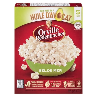 Orville Redenbacher’s Maïs soufflé au micro-ondes avec de l’huile d’avoca 385 g, 1,04 $/100g