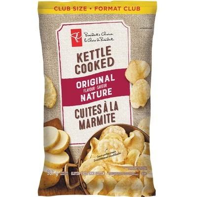 President's Choice Original Kettle Cooked Chips Club Size 907 g, $0.88/100g
