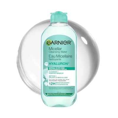 Garnier Eau Micellaire Nettoyante Tout-en-1 à L'acide hyaluronique 400 ml, 3,00 $/100ml