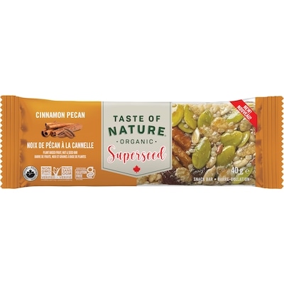 Taste of Nature Superseed Cinnamon Pecan 40 g, $5.73/100g