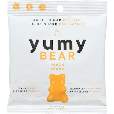 YUMY BEAR Bonbons pêche 50 g, 8,58 $/100g