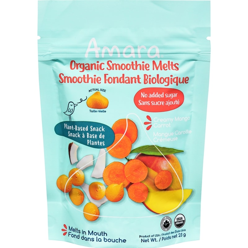 Organic Smoothie Melts, Creamy Mango Carrot