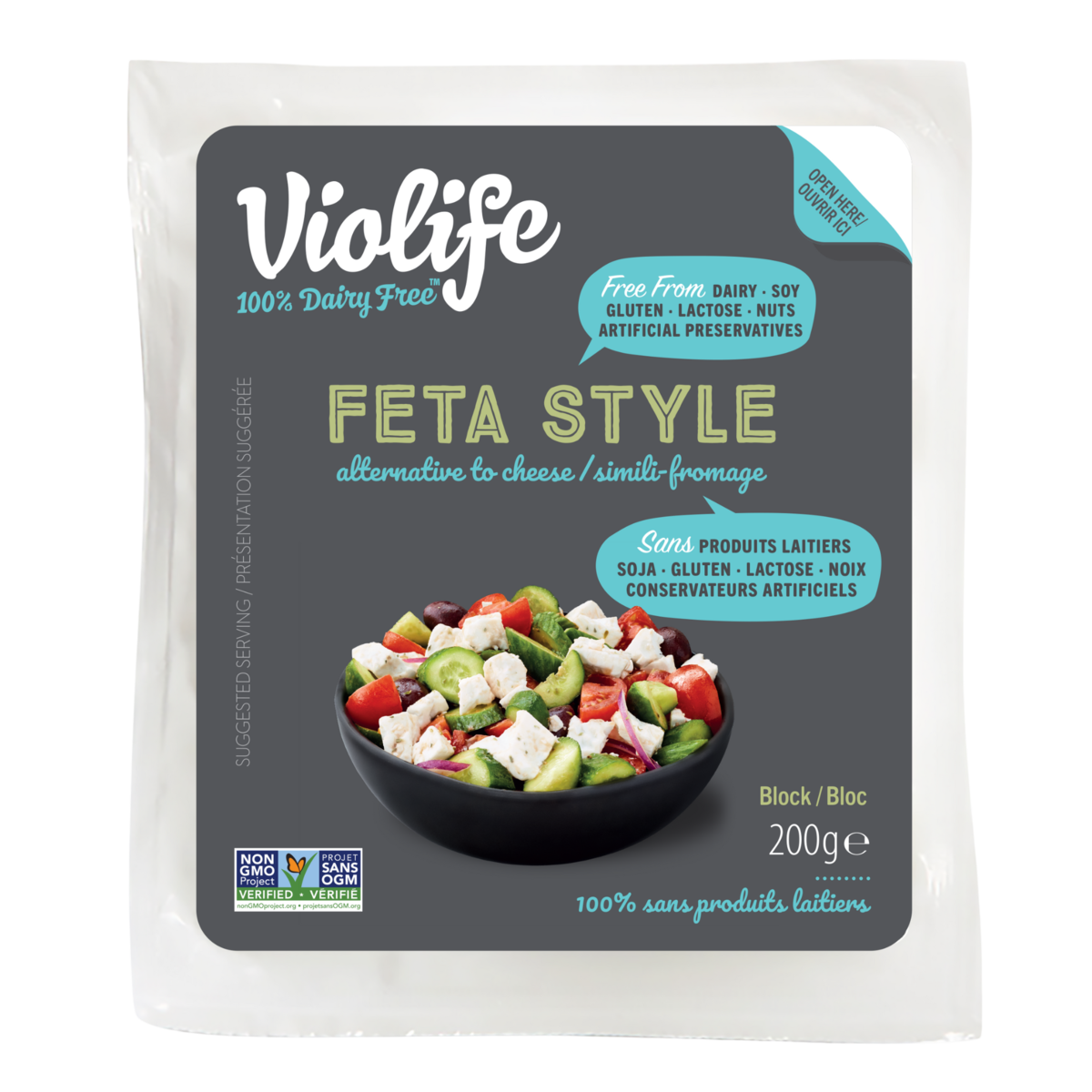 Violife Dairy Free Feta Cheese 200 g, $3.25/100g