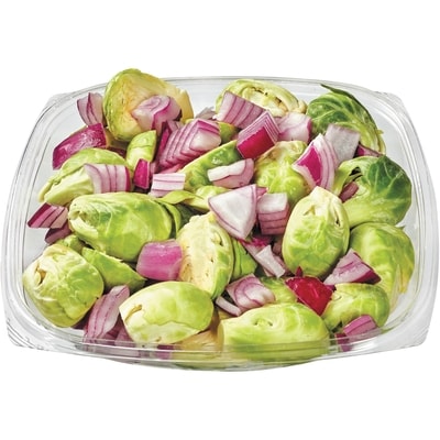 null Choux de Bruxelles avec oignons rouges 500 g, 1,40 $/100g