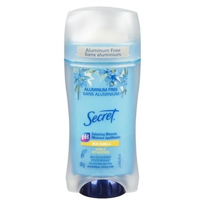 Secret Désodorisant  sans aluminium pour femmes, Vanille 68 g, 11,76 $/100g