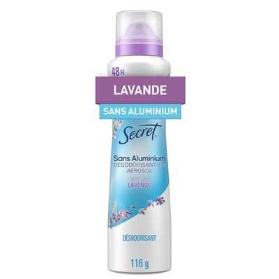 Secret Désodorisant en aérosol sans aluminium à la lavande 116 g, 6,90 $/100g