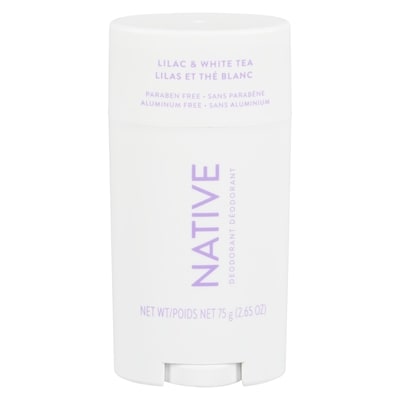 Native Natural Deodorant, Lilac and White Tea, Aluminum Free 75 g, $23.99/100g