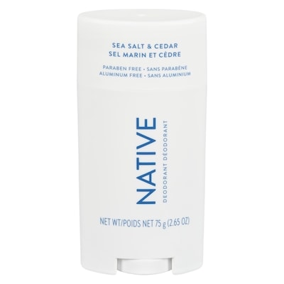 Native Natural Deodorant, Sea Salt and Cedar, Aluminum Free 75 g, $23.99/100g