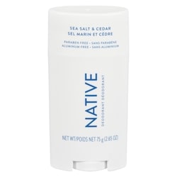 Native Désodorisant sans aluminium, sel de mer et cèdre 75 g, 23,99 $/100g