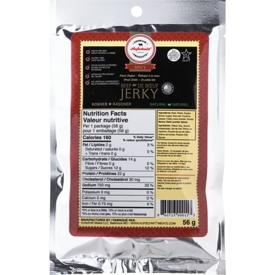 Aufschnitt Spicy Beef Jerky 56 g, $21.41/100g