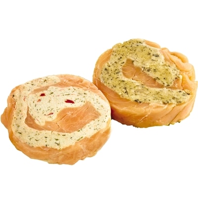 null Roulé aux épinards au fromage de saumon 39,66 $/1kg 17,99 $/1lb