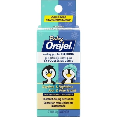 Orajel Baby Daytime and Nighttime Cooling Gels for Teething 5.1 g, $225.29/100g