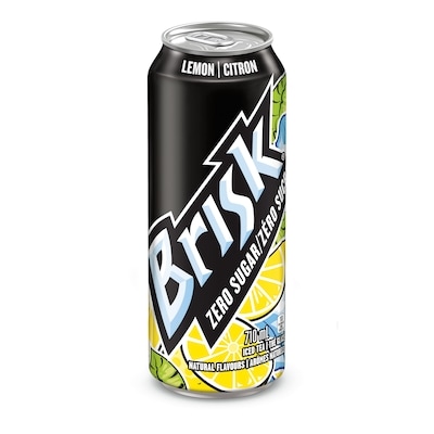 Brisk Thé glacé au citron zéro 710 ml, 0,35 $/100ml