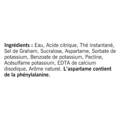 Thé glacé citron zéro