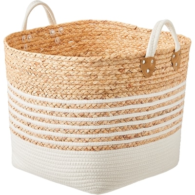 Life at Home Large Stripe Storage Basket 1 ea, $30.00/1ea