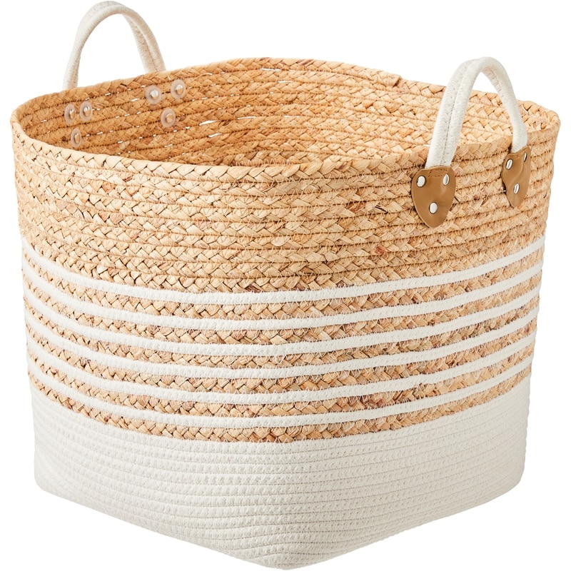 Large Stripe Storage Basket