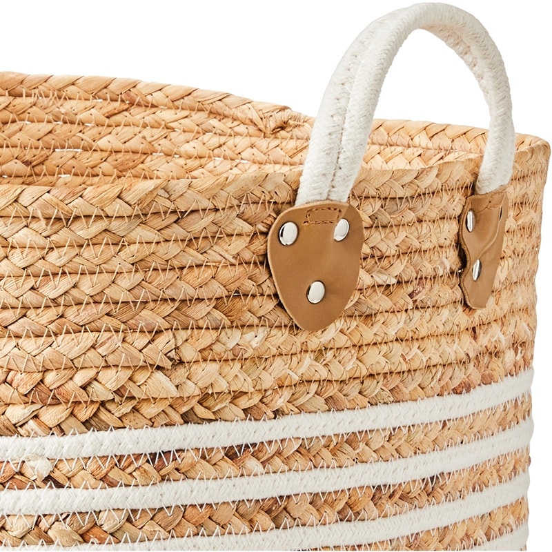 Medium Stripe Storage Basket