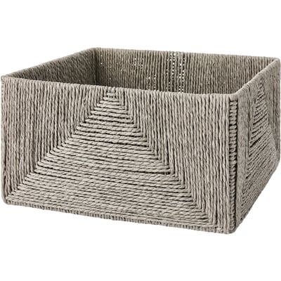 Life at Home Grand panier carré en corde – Gris 1 ea, 14,94 $/1ch