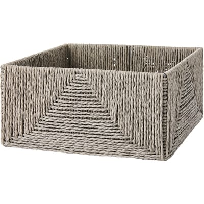 Life at Home Small Square Rope Basket - Grey 1 ea, $11.94/1ea
