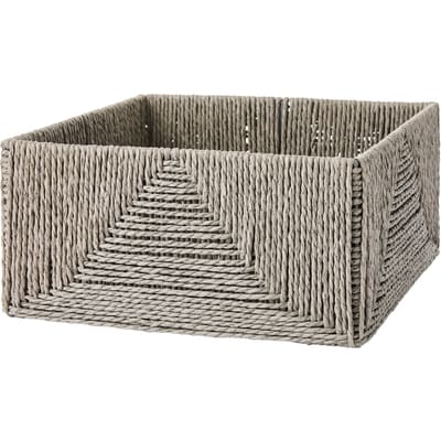 Life at Home Petit panier carré en corde – Gris 1 ea, 11,94 $/1ch