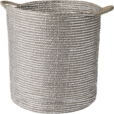 Life at Home Larger Silver Metallic Rope Basket 1 ea, $29.00/1ea