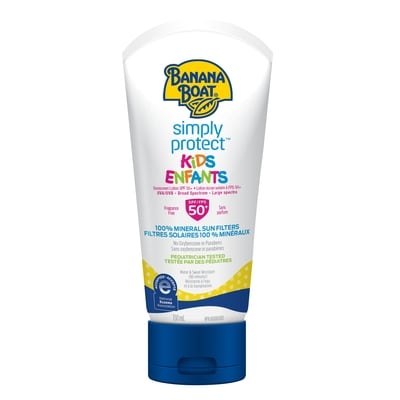 Banana Boat Simply Protectâ„¢ Kids Mineral Sunscreen Lotion, SPF 50+ 150 ml, $9.66/100ml